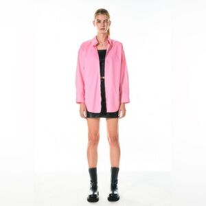 Grey Lab Oversized Collared Shirt Size Small NWT